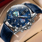 2026 New Men Watch LIGE Fashion Genuine Leather Watch For Men Casual Military Waterproof Luminous Quartz Chronograph Clock Male