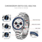 CADISEN 2024 New Men Watches Quartz Business Watches Japan VD53 Mens Clock Top Brand Luxury Watch Men Chronograph Watch for Men