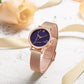 MEGIR Luxury Diamond Wristwatches for Women Fashion Simple Ladies Bracelet Watch Quartz Female Dress Clock Relogio Feminino