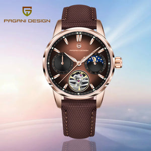 2025 PAGANI DESIGN New Pilot Men Mechanical Watch Luxury Sapphire Glass Moonphase Watch 10bar Waterproof Automatic Watch for Men