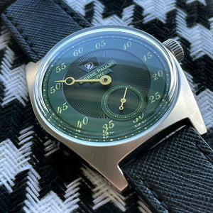 Spot goods Pierre Paulin Jumping Hour Men Watch Silver Dial Automatic St17 Mechanical Watch Vintage Date Window 36mm Metal