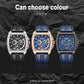 MEGIR Fashion Men Watch Chronograph Luxury Waterproof Military Wristwatch Leather Sport Quartz Date Week Clock Reloj Hombre 2204