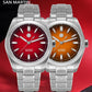 San Martin 39mm Chinese Style 3D "Fu" Hundred Blessings Dial Miyota 9039 Men Automatic Mechanical Watch Original Design SN0144