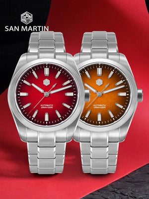 San Martin 39mm Chinese Style 3D "Fu" Hundred Blessings Dial Miyota 9039 Men Automatic Mechanical Watch Original Design SN0144