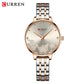CURREN Luxury Sparkling Rhinestone Dial Stainless Steel Bracelet for Ladies Simple Quartz Wristwatches New Fashion Trends Gift