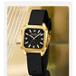 CURREN Chic Elegant Women's Watch Square Minimalist Dial with Luminous Hands Luxury Simple Quartz Wristwatch Ladies