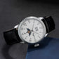 Sugess Moonphase Watch of Men 40mm Automatic Mechanical Wristwatches Seagul ST2528 Movement Stainless Steel Blue Sandstone Dial