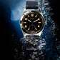 Baltany Bubbleback Dress Watches Subdial IPG Bezel Leather Gold Hands Sapphire Crystal Stainless Steel VD78 Quartz Wristwatches