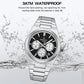 NAVIFORCE Trend Brand Stainless Steel Couple Watch Quartz Date Display Chronograph for Lovers Waterproof Fashion Wild Wristwatch