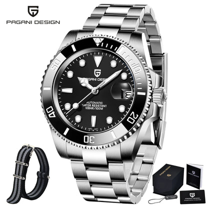 PD1661 PAGANI Design 40mm Automatic Miyota-8215 Sports Men Mechanical Watch Business Stainless Steel Waterproof Reloj Hombre