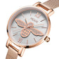 MEGIR Fashion Women Ladies Bracelet Quartz Female Watches Rose Steel Mesh Women Dress Diamond Wristwatch Clock Montre Femme