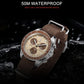 CADISEN 2026 New Men's Watches Luxury Quartz Wrist Watch For Men Canvas Japan VK68 Speed Chronograph Automatic Gift With Box