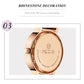 MEGIR Luxury Watches for Women Stainless Steel Dress Clock Fashion Elegant Wristwatch Quartz Watch Ladies Clock Reloj Mujer 7012