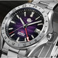 San Martin 39mm Purple Desert Texture Dial Luxury Men Dress Watch  NH34 GMT Automatic Mechanical Waterproof 100m Luminous SN0129