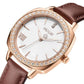 MEGIR Fashion Women Watches Luxury Diamond Leather Ladies Bracelet Female Quartz Wristwatches Dress Clock Relogio Feminino 7029