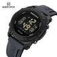 NAVIFORCE Men's Fashion LCD Digital Wristwatch 50m Waterproof Sports Silicone Strap Watches for Man Casual Electronic Male Clock