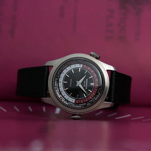 NEW Merkur Dual Crown World Time Watch Retro Manual Mechanical Watches for Men Watch Vintage 38mm Reloj Hombre