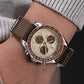 CADISEN 2026 New Men's Watches Luxury Quartz Wrist Watch For Men Canvas Japan VK68 Speed Chronograph Automatic Gift With Box