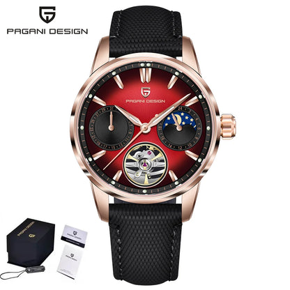 2025 PAGANI DESIGN New Pilot Men Mechanical Watch Luxury Sapphire Glass Moonphase Watch 10bar Waterproof Automatic Watch for Men