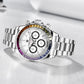 PAGANI DESIGN PD1644 Men Quartz Watch Rainbow Bezel Stainless Steel 100M Waterproof Men Watch VK63 Sapphire Chronograph