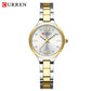 CURREN Luxury Brand Watches for Women Simple Dress Quartz Stainless Steel Wristwatch with Luminous Hands Ladies Clock
