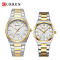CURREN Fashion Dress Quartz Watches for Men/Women Minimalist Design Dial with Luminous Hands Stainless Steel Band