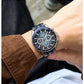 MEGIR Classic Quartz Watch for Men Waterproof Multi-Function Sport Chronograph Fashion Canvas Strap Male Wristwatch Clock 8121