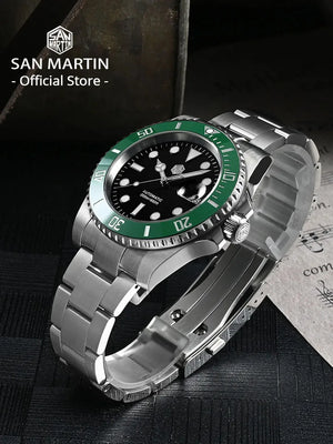 San Martin Upgraded Version 40mm Water Ghost Diver Watch Men Luxury Automatic Mechanical Watches Sapphire Waterproof 200m SN0017