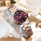 CURREN Fashionable Quartz Watches for Women Roman Numerals Simple Elegant Stainless Steel Braclete Ladies Wristwatch