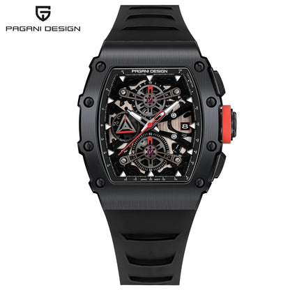 2026 PAGANI DESIGN New 40MM Bucket shaped Hollow Leisure Fashion Men's Quartz Watch Sapphire Glass Quartz Watch Clock