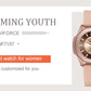 NAVIFORCE Fashion Watch for Women 5ATM Waterproof Silicone Strap Auto Date Display Night Illumination Ladies Elegant Watch Gift