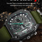 MEGIR Men's Watch Chronograph Orange Canvas Strap Sport Wristwatch Luminous Auto Date Quartz Watches Clock Montre Homme 2217