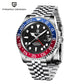 PAGANI DESIGN V3 PD-1662 GMT Watches Men's Luxury Sapphire Automatic Mechanical Watch 40MM Stainless Steel 100M Waterproof Watch