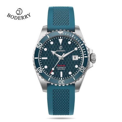 Boderry Titanium Diver Watch Automatic Mechanical Wristwatch Mens For Seiko Sport 200M Waterproof Luxury Watches With Free Gift