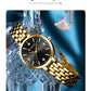 CURREN Luxury Women's Rhinestones Dial Quartz Watch Stainless Steel Band Stylish Elegant Ladies Wristwatches