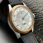 Pierre Paulin Jumping Hour Men Watch Bronze Bezel Salmon Dial Automatic St1721 Mechanical Watch Vintage Date Window 38mm Fashion