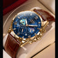 2026 New Men Watch LIGE Fashion Genuine Leather Watch For Men Casual Military Waterproof Luminous Quartz Chronograph Clock Male