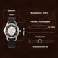 Baltany S2027 Men's 36MM Quartz Dress Watch Sapphire  Retro Luminous Stainless Steel Waterproof 10Bar Tuxedo Wristwatches