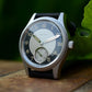 Baltany S2027 Men's 36MM Quartz Dress Watch Sapphire  Retro Luminous Stainless Steel Waterproof 10Bar Tuxedo Wristwatches