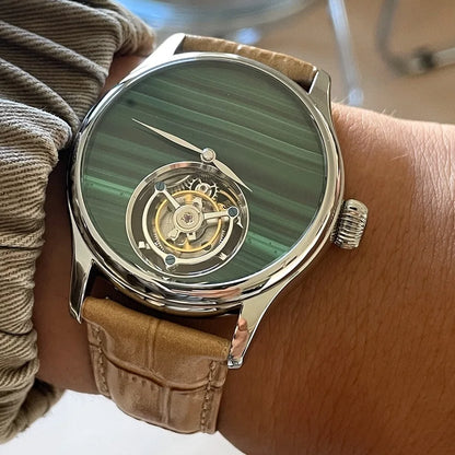 High-frequency Coaxial Merkur 100% Tourbillon Watch Men's Sapphire Watch For Men Mechanical Wristwatches Relogio Masculino
