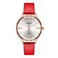 MEGIR Luxury Woman Wristwatch Elegant Waterproof Leather Strap Female Quartz Watches Diamond Dress Clock Gifts for Ladies 4213