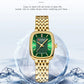 CURREN Fashion Rectangular Ladies Watches New Quartz Waterproof Stainless Steel Strap Wristwatch for Women
