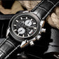 MEGIR Men Watches Original Fashion Leather Quartz Wristwatch Military Chronograph Big Dial Sports Clock Reloj Hombre 2020