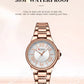 CURREN-Quartz Wristwatches for Women, Simple and Elegant Dial with Roman Numbers Design, Luminous Hands Clock