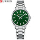 CURREN Fashion Brand Watches for Women Simple Casual Stainless Steel Bracelet Quartz Pointers Wristwatches Luminous Hands Clock