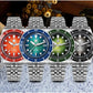 San Martin 40mm Men's Luxury Diver Watch Miyota 9015 Enamel Sunburst Dial Automatic Mechanical Wristwatch Waterproof 200m SN0148