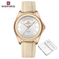 NAVIFORCE Original Women's Watches Classic Round Dial Silicone Strap 3ATM Waterproof Luxury Watch for Women Give for girls gifts