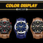 MEGIR Large Dial Watches for Men Luxury Brand Sports Chronograph Clock Waterproof Luminous Hands Quartz Wristwatch Reloj Hombre