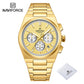 NAVIFORCE Trend Brand Stainless Steel Couple Watch Quartz Date Display Chronograph for Lovers Waterproof Fashion Wild Wristwatch