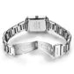 MEGIR Silver Women Watches Top Brand Luxury Waterproof Watch Bracelet Fashion Stainless Steel Bracelet Wristwatch for Women 1079